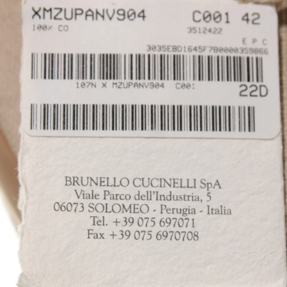 Brunello Cucinelli NWB Canvas Lace Up Boots Size 42 (US 9) in Beige
